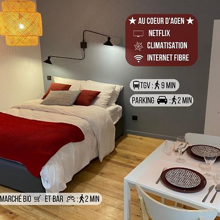 Le Charme - Au Coeur D'Agen - Self Checkin - Wifi - Netflix - Smart Tv - Luqs Fr Lejlighed Eksteriør billede